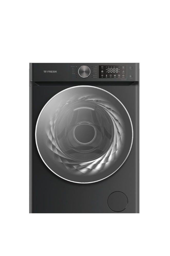 Fresh Inverter Direct Drive G1 Front Load Full Automatic Washing Machine With Inverter Technology, 8 kg, Black