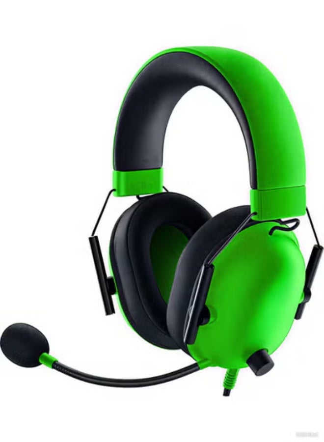 Gaming headset: 7.1 surround sound 50mm driver memory foam pad, suitable for Pc, Ps4, Ps5, Switch, Xbox One, Xbox Series X & S, mobile 3.5mm audio jack green, standard