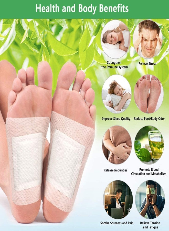 KBZONE Cleansing Detox Foot Pads Natural Bamboo Vinegar Ginger Foot Pad Foot Pads for Stress Relief Sleep - Remove Toxins, Rest and Pain Free natural pads Cleansing Detox Foot Patches (60 PAD) - Image 2