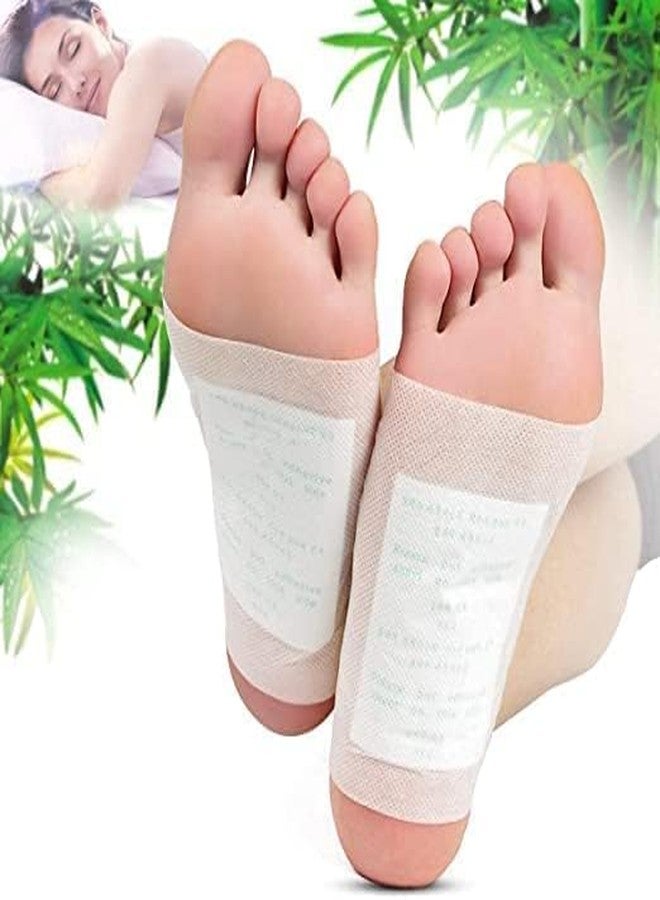 KBZONE Cleansing Detox Foot Pads Natural Bamboo Vinegar Ginger Foot Pad Foot Pads for Stress Relief Sleep - Remove Toxins, Rest and Pain Free natural pads Cleansing Detox Foot Patches (60 PAD) - Image 1