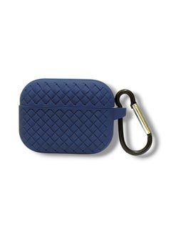 Generic AirPods Pro 2 Silicone Case with Stylish Ribbed Design - Navy  - Image 2