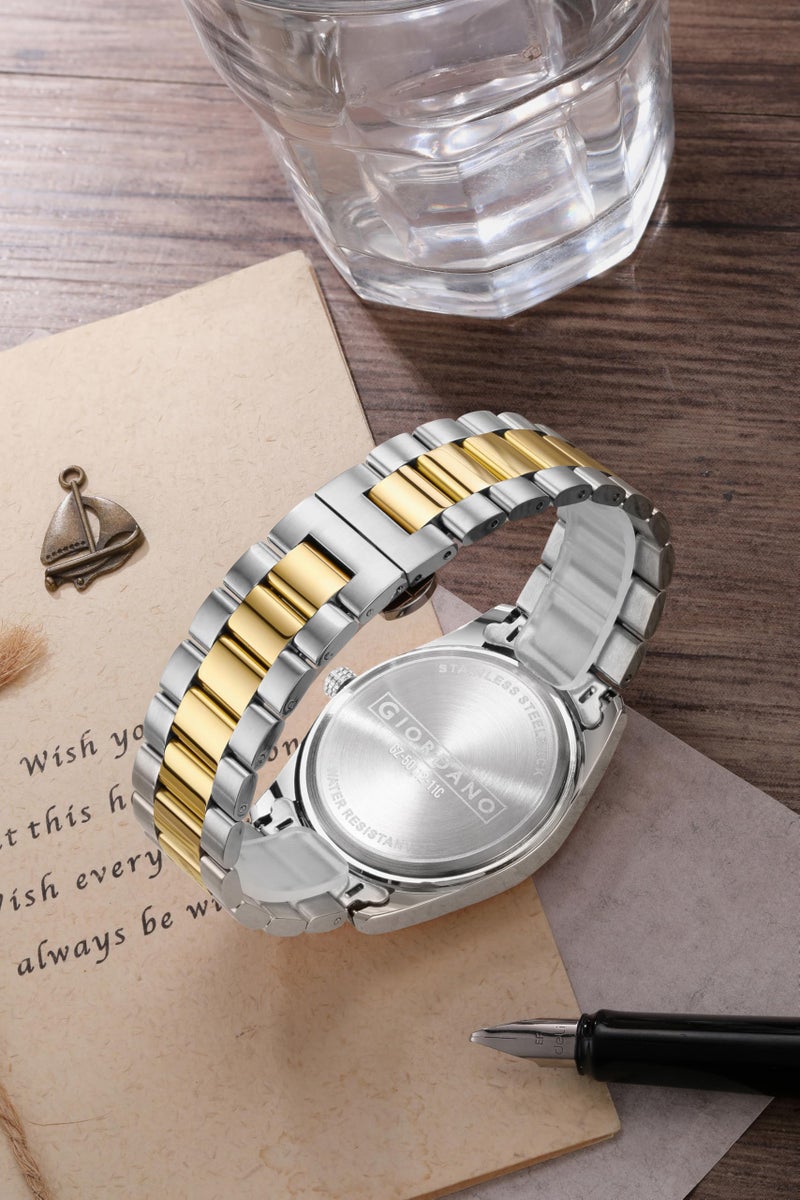 Giordano Classic Formal Analog Watch for Men with Stainless Steel Strap and Roman Numeric Indices -GZ-50112 - Image 5