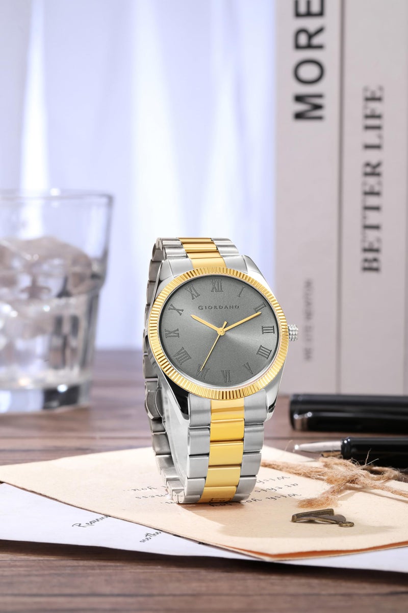Giordano Classic Formal Analog Watch for Men with Stainless Steel Strap and Roman Numeric Indices -GZ-50112 - Image 3