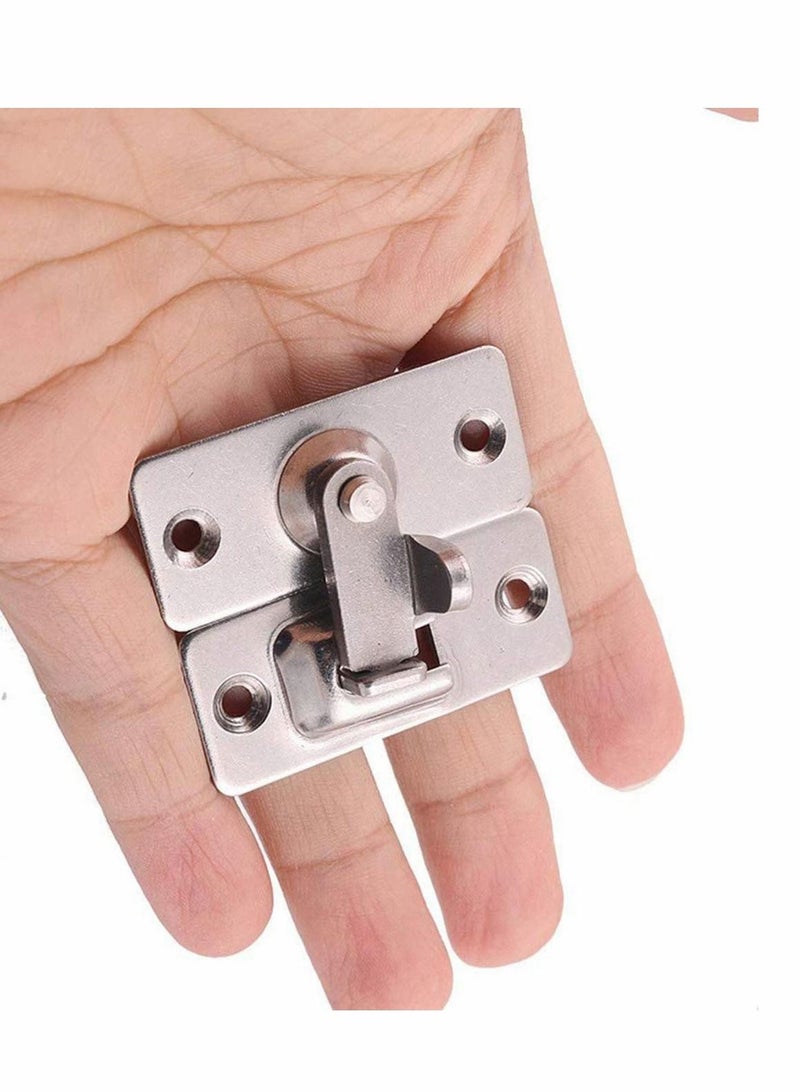 Excefore 90 Degree Heavy Duty Stainless Steel Bar Gate Latches Safety Door Lock Lever Bolts for Doors Security Clasp Hasp Latch, Extra Thick Bolt - Image 4