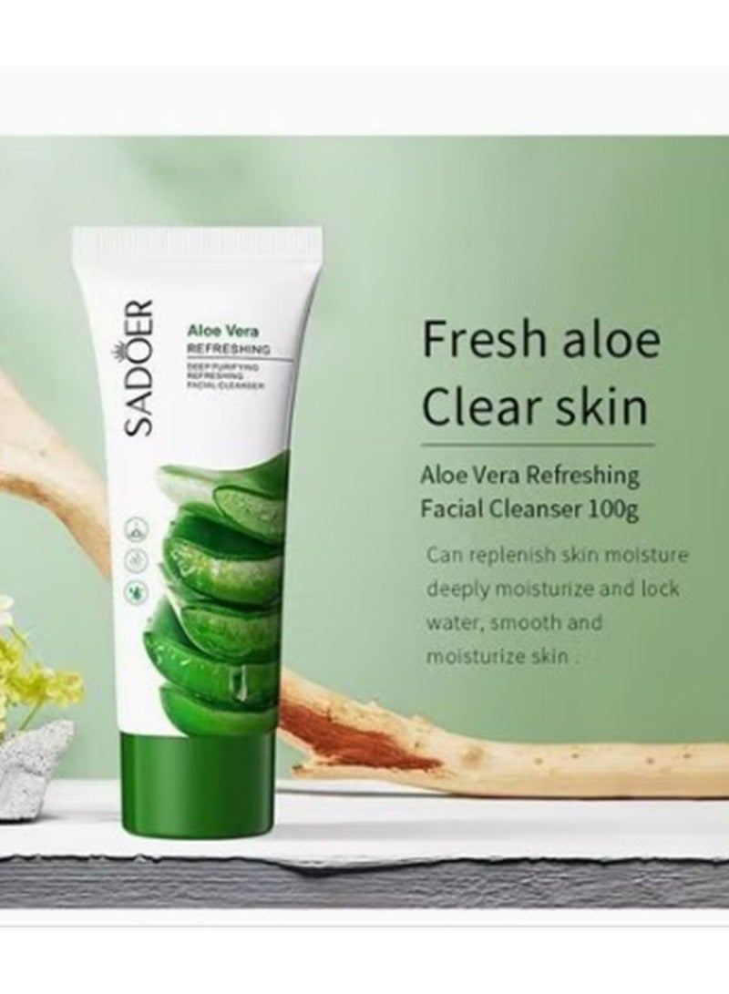 SADOER Moisturizing and cleansing with aloe vera extract 100 grams - Image 3