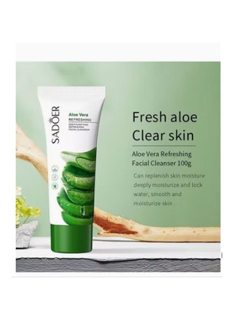 SADOER Moisturizing and cleansing with aloe vera extract 100 grams - Image 2