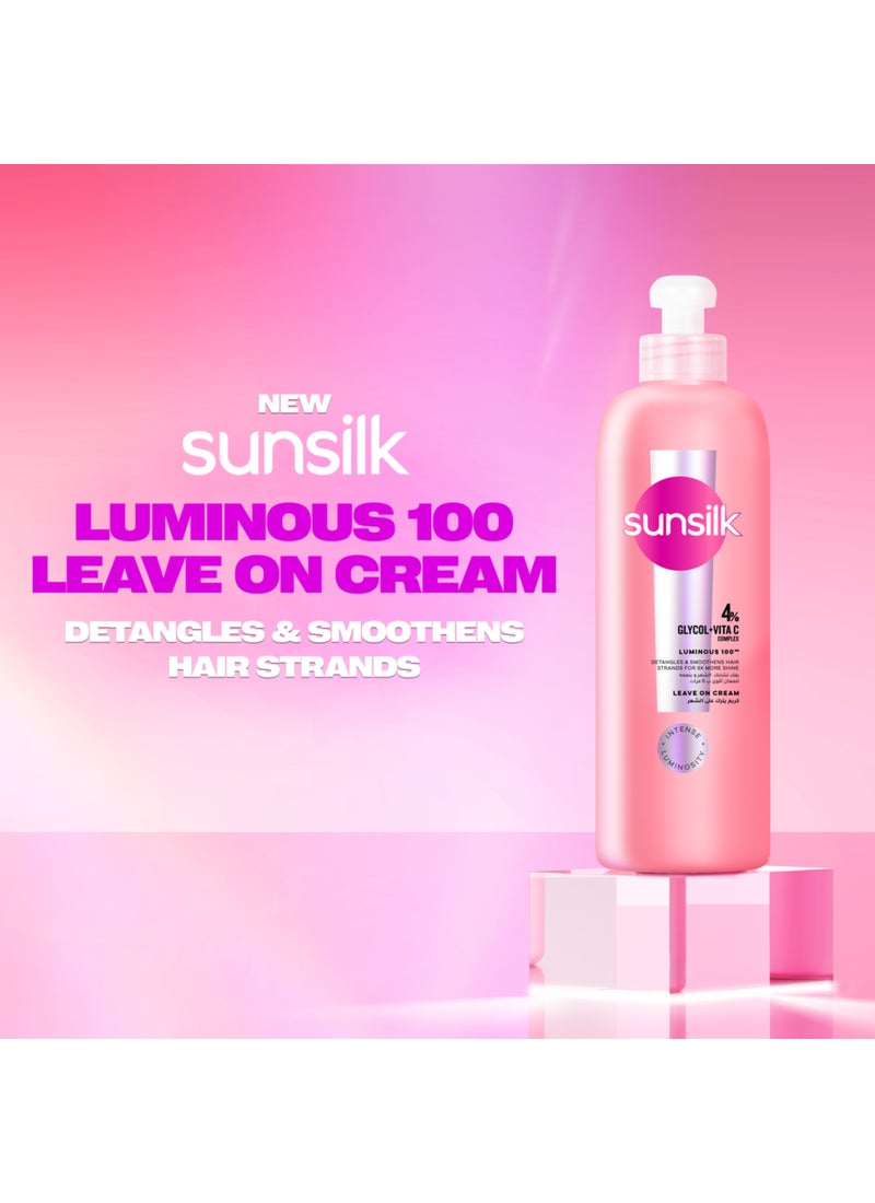 Sunsilk كريم شعر لامع 100 يترك على الشعر يفك تشابك الشعر وينعمه للحصول على لمعان أكثر بمقدار 5 مرات - Image 3