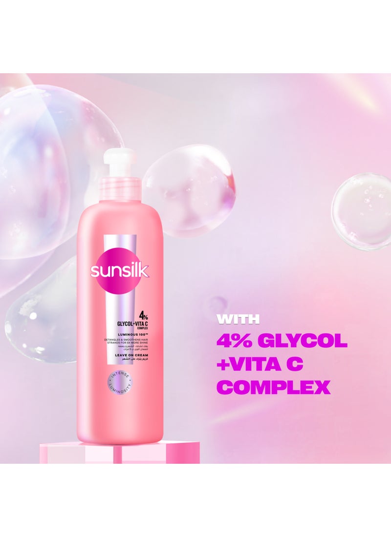 Sunsilk كريم شعر لامع 100 يترك على الشعر يفك تشابك الشعر وينعمه للحصول على لمعان أكثر بمقدار 5 مرات - Image 4