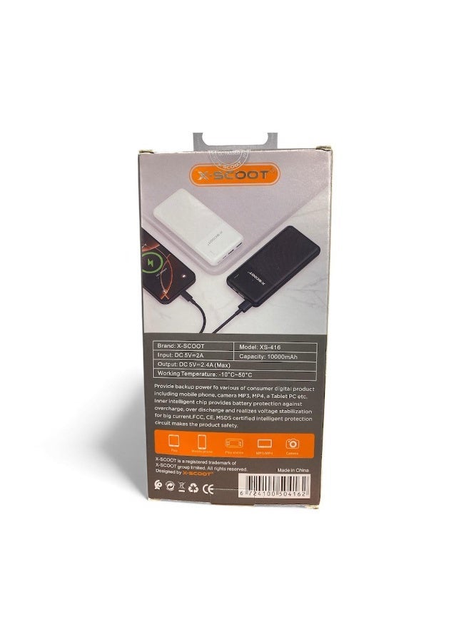 X-SCOOT XS-416 Power Bank 10000mAh (Black) - Image 2