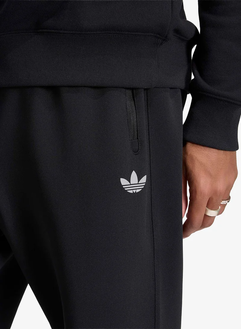 Adidas Originals BLACK Trefoil Essential Spacer Track Pants for Men | Best Price UAE