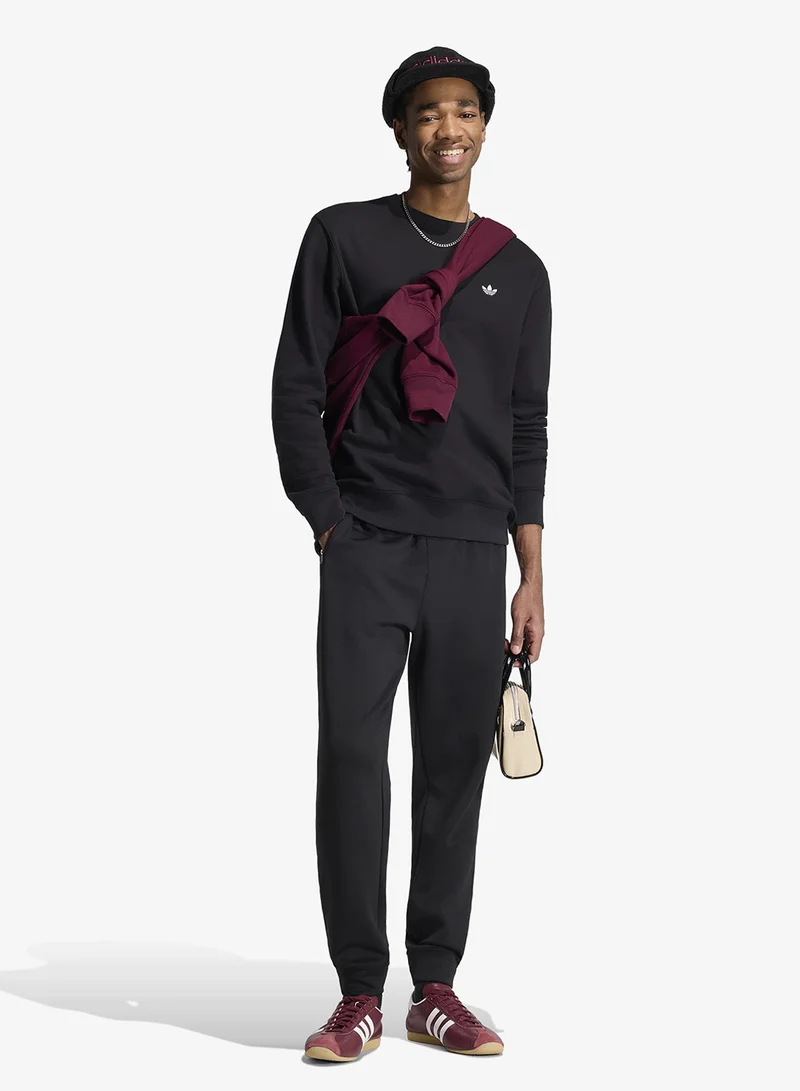 Adidas Originals BLACK Trefoil Essential Spacer Track Pants for Men | Best Price UAE