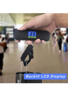Generic Portable Digital Luggage Scale with Backlit Display, 110LB Capacity Hanging Baggage Scale for Travel, Features Scale Lock and Hook, Battery Included.  - Image 2