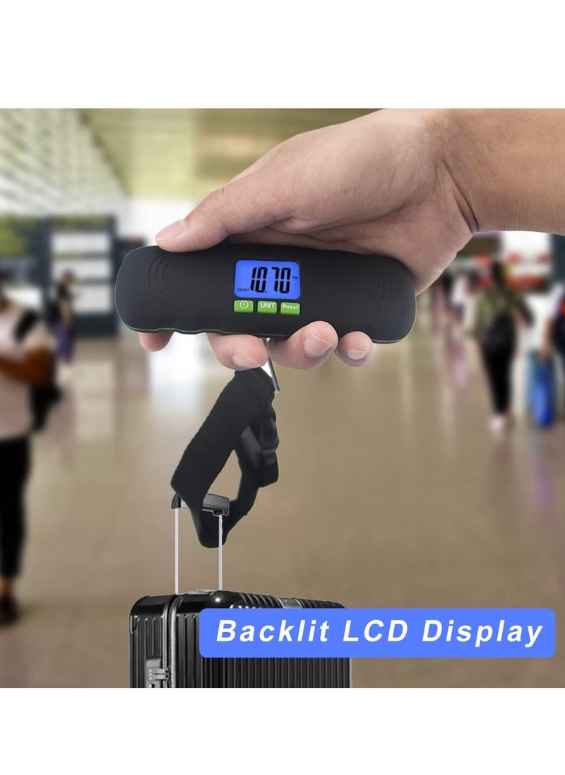 Generic - Portable Digital Luggage Scale with Backlit Display, 110LB Capacity Hanging Baggage Scale for Travel, Features Scale Lock and Hook, Battery Included. - Image 1