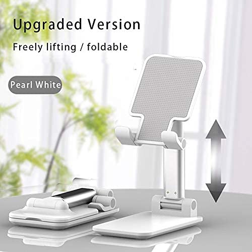 Dyazo Telescopic Multi Angle Adjustable and Foldable Mobile Phone Tabletop Stand, Anti Slip and Scratch Resistant, Compatible for Samsung Galaxy, MI, Vivo, iPhone, Oppo and All Mobile Phones- White - Image 4