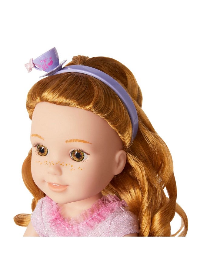 American Girl American Girl WellieWishers 14.5-inch Doll Ready to Be Royal Outfit with Teacup Headband and Ballet Flats, For Ages 4+  - Image 5