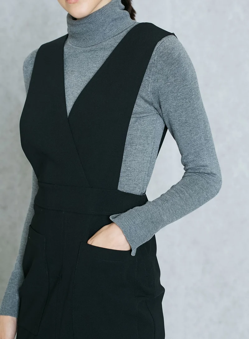 DOROTHY PERKINS Front Split Pinafore Dress