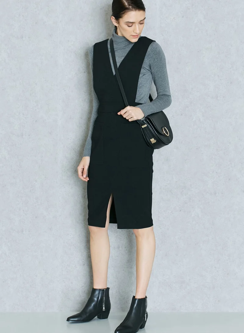 DOROTHY PERKINS Front Split Pinafore Dress