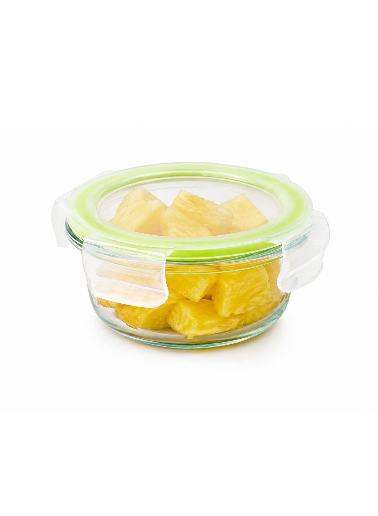LocknLock Fresh Oven-Safe Glass Round Container 215ml – Airtight, Leakproof & Heat-Resistant