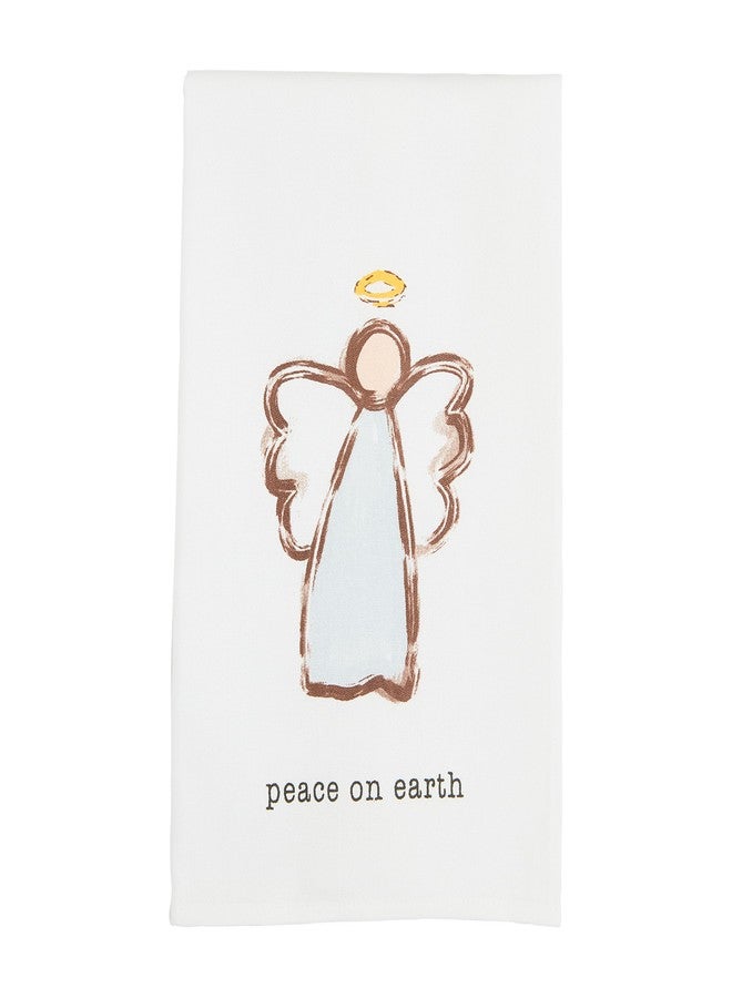 Mud Pie Nativity Cotton Towel, Peace, 26" x 16 1/2" - Image 1