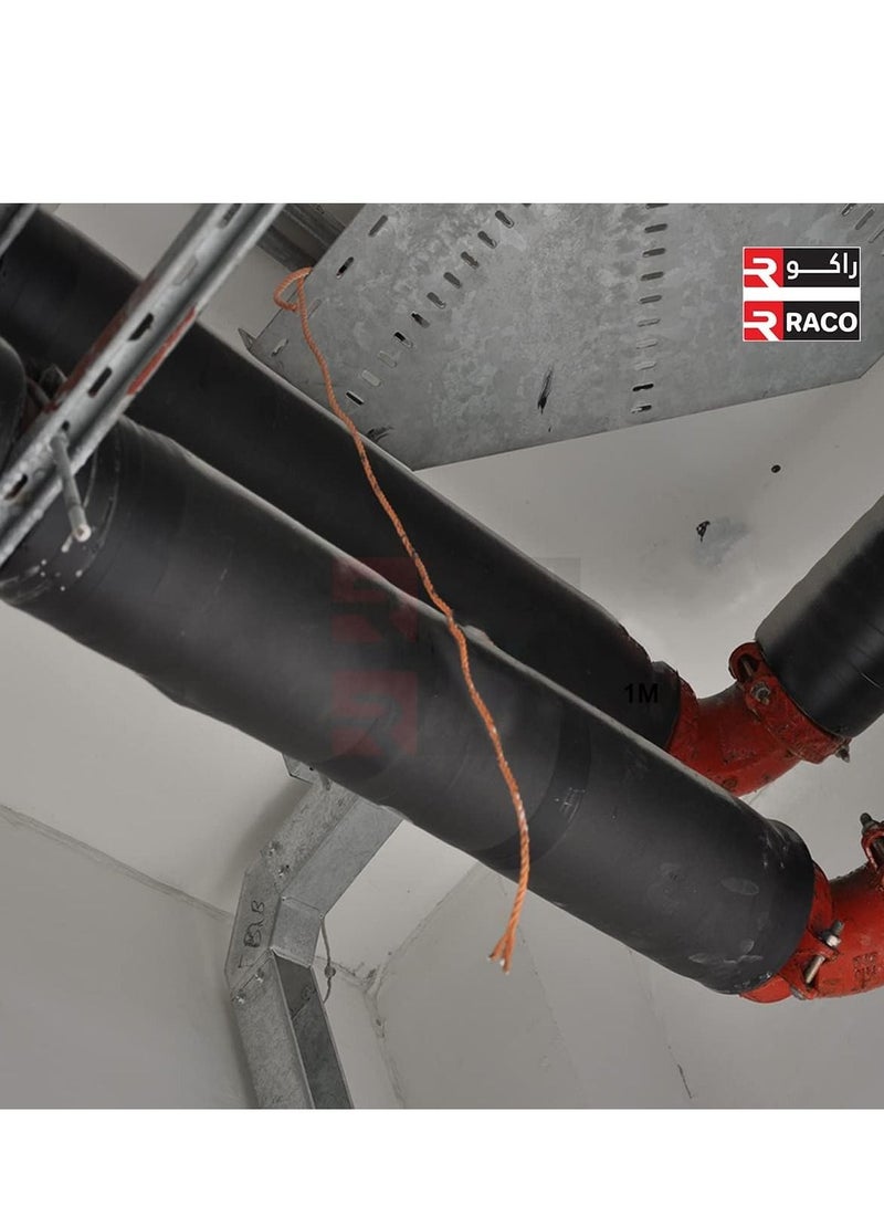 RACO Pipe Insulation Foam Soft Rubber Sheet Roll to Protect Pipes and Heat Preservation Moisture-Proof Waterproof Thermal Insulation (13MM, NON ADHESIVE) - Image 2