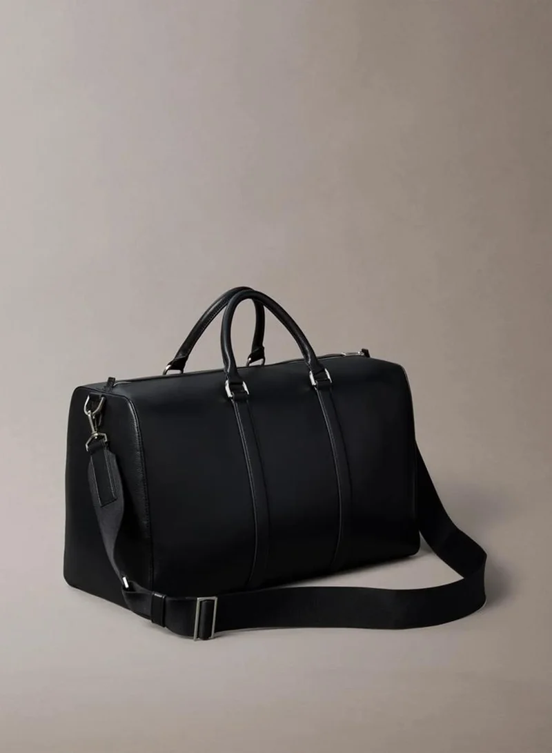 Calvin Klein Black Micro Pebble Duffle Bag for Men | Best Price UAE