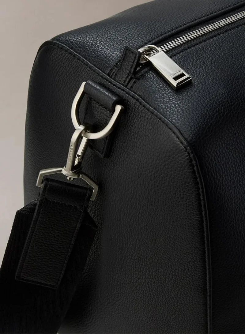 Calvin Klein Black Micro Pebble Duffle Bag for Men | Best Price UAE