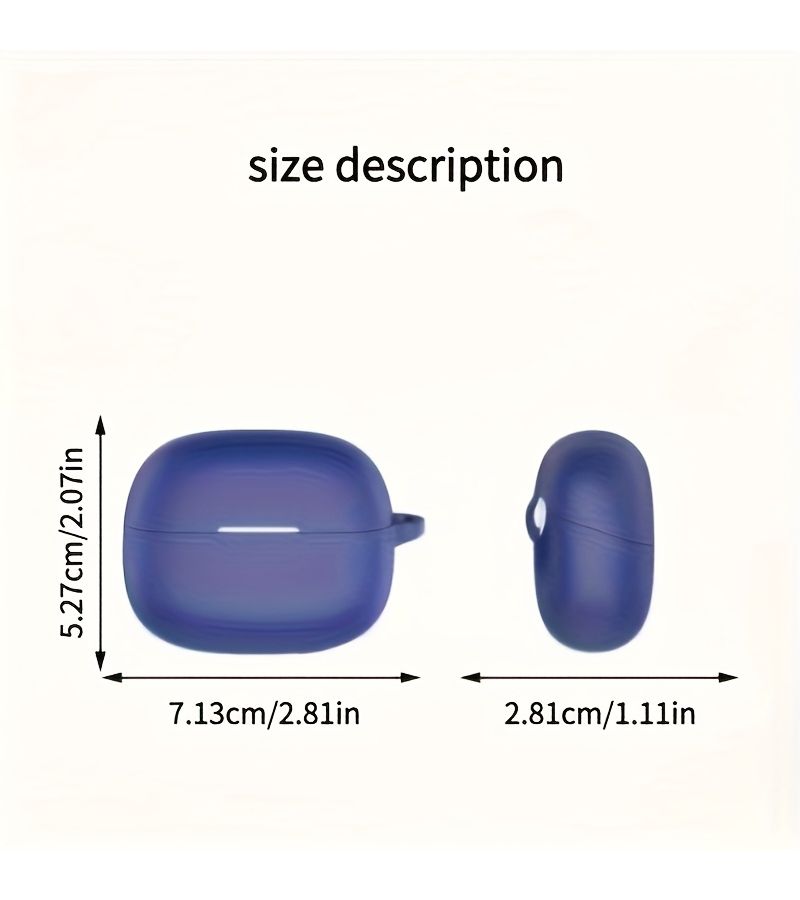 Gray Silicone Soft Cover With Hook For Wireless Earbuds Case Compatible With Redmi Buds 6 - Image 5