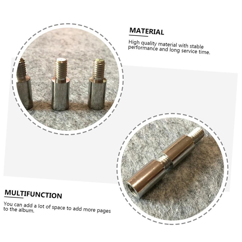 DOITOOL 5pcs Scrapbook Extension Posts for Photo Albums Craft Binding Screws Easy to Use Accessories for Adding Pages Stable Material for Performance for Expanding Your Scrapbook - Image 3