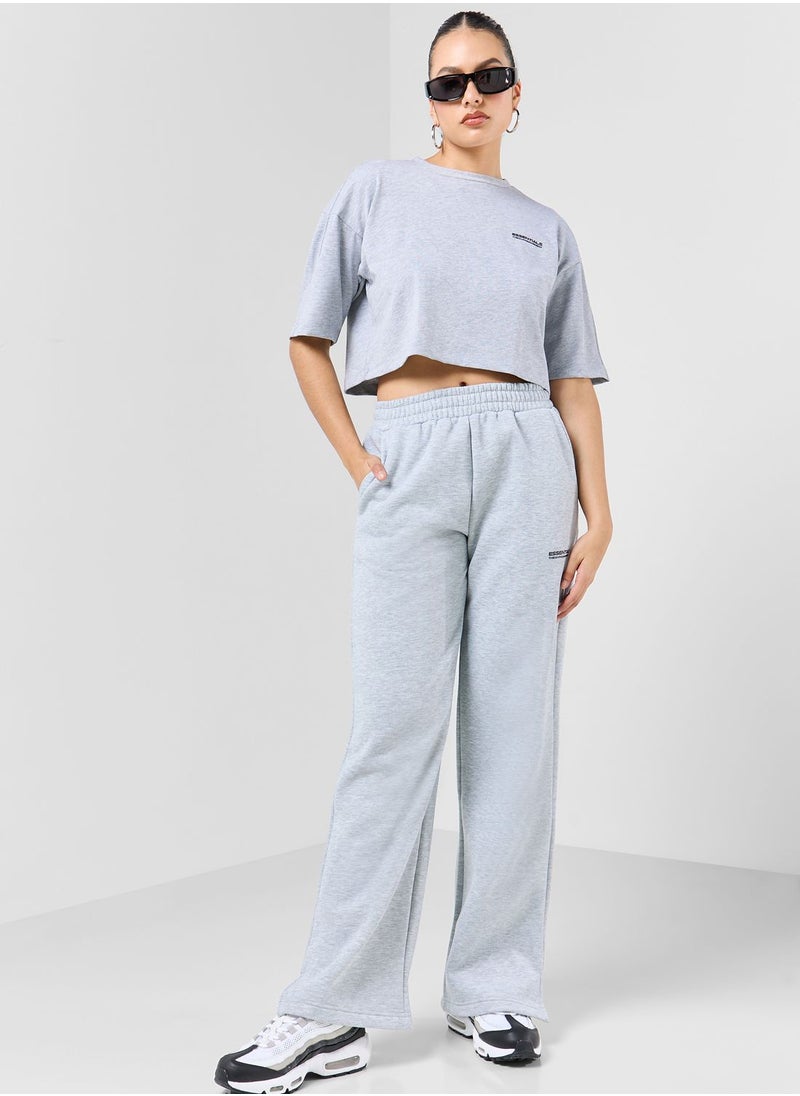 The Giving Movement - Boxy Space Printed Cropped T-Shirt - Image 1