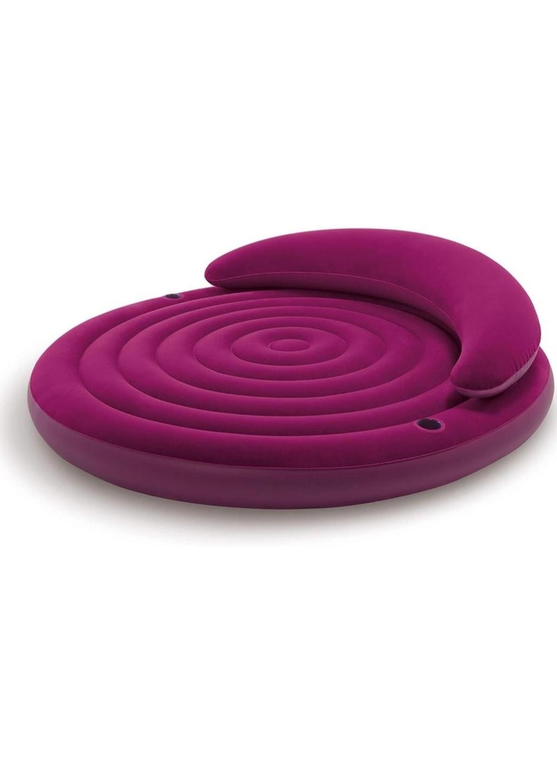 INTEX Ultra Daybed Lounge Airbed with Pump, Plastic Purple 191x51cm Comfortable and Durable Inflatable Daybed for Indoor and Outdoor Use, Perfect for Lounging, Camping, and Relaxation  - Image 2