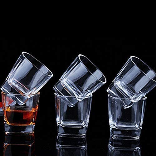 VISMII Juice Glasses Drinking Glass 250 Ml Glass for Juice Water Milk Cold Drinks Beer Scotch Perfect for Dinner Parties Bars Cocktail Glasses Set Bar Beverages Ice Coffee Cup 6 pc - Image 2