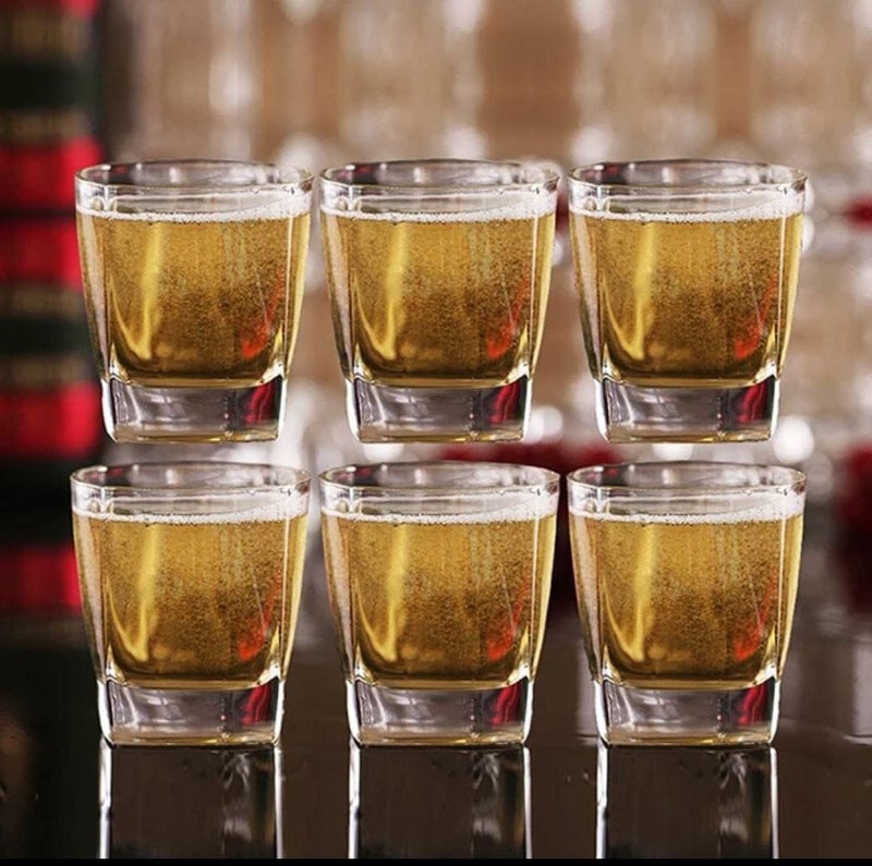 VISMII Juice Glasses Drinking Glass 250 Ml Glass for Juice Water Milk Cold Drinks Beer Scotch Perfect for Dinner Parties Bars Cocktail Glasses Set Bar Beverages Ice Coffee Cup 6 pc - Image 3
