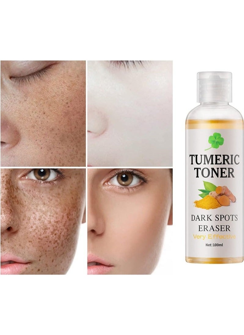 MOOYAM - Tumeric Toner Dark Spots Eraser Correcting Toner, Facial Toner for Acne Prone Skin, Blemish Removing Facial Moisturizer for Women, Dry Oily Skin Hyperpigmentation Treatment, 100ml - Image 1