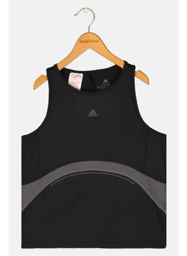 Adidas Kids Girl Sleeveless Training Top, Black  - Image 1