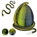 SUMLAND 3D Printed Snake Eggs with Snake InsideCrystal Snake Fidget Toys2322 Inch Articulated 3D Snake with 3D Snake Eggs Black Gold - Image 2