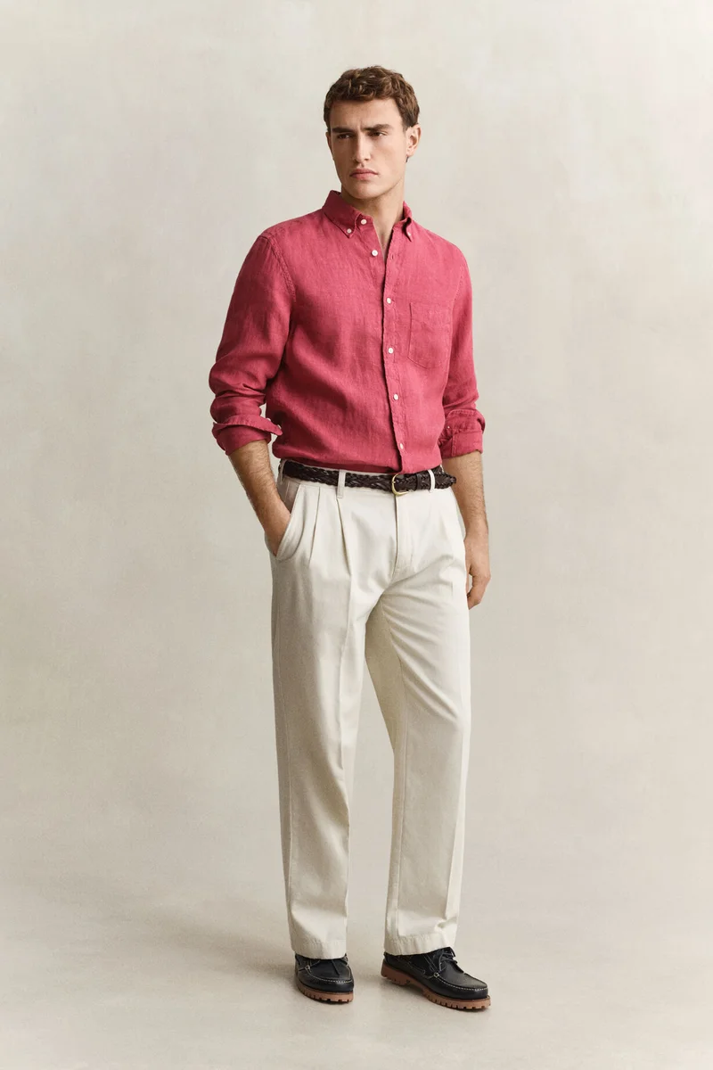 Gant Regular Gmnt Dyed Linen Shirt