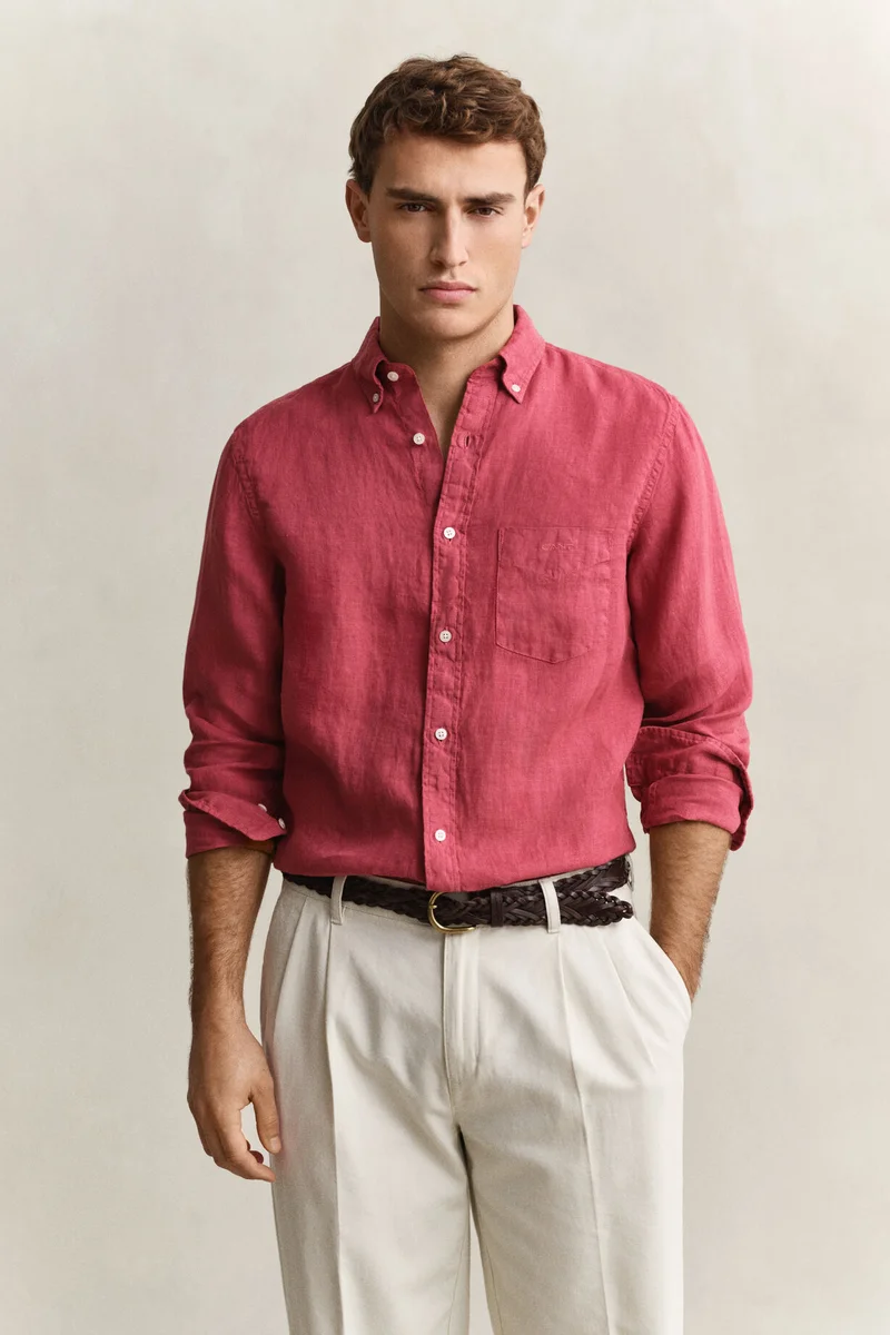 Gant Regular Gmnt Dyed Linen Shirt