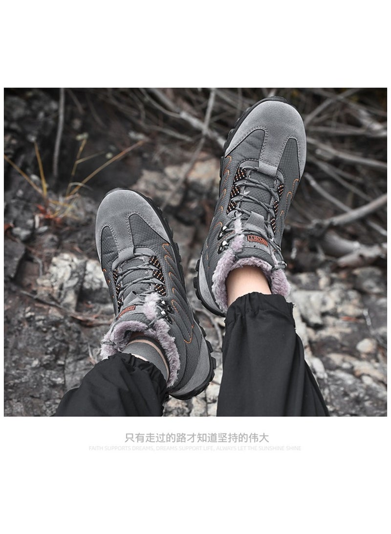 Loquat أحذية ثلجية عالية الرقبة للرجال للأنشطة الخارجية في فصل الشتاء مع إضافة القطن - Image 2