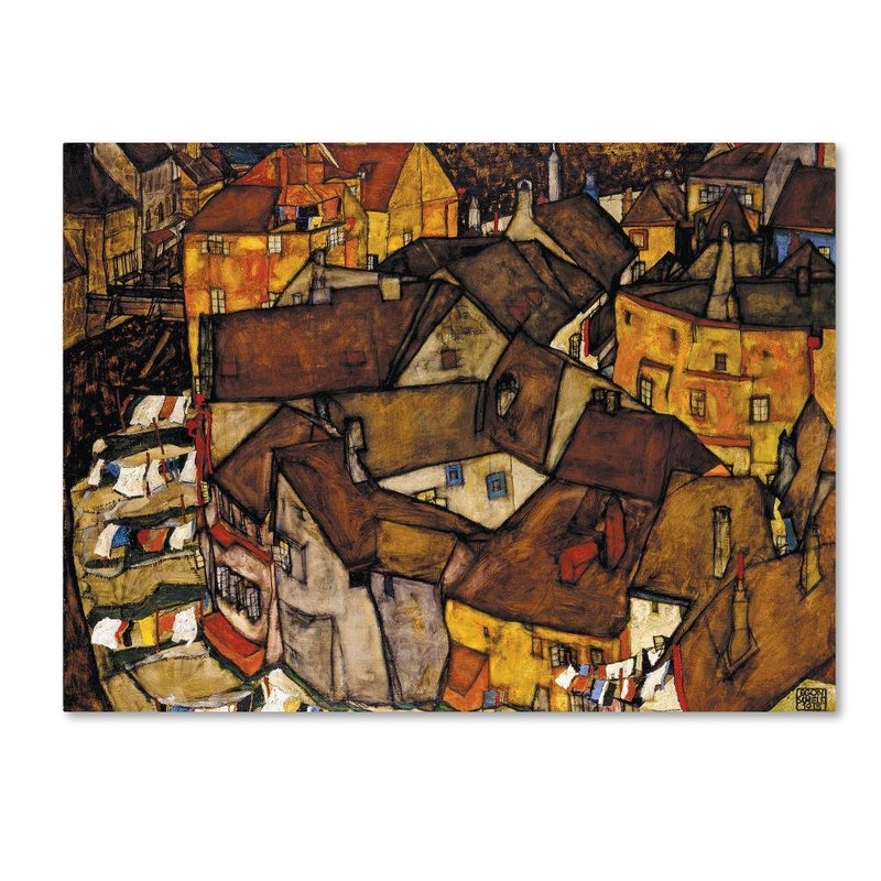 Trademark Fine Art Crescent of Houses Wall Decor - Image 1