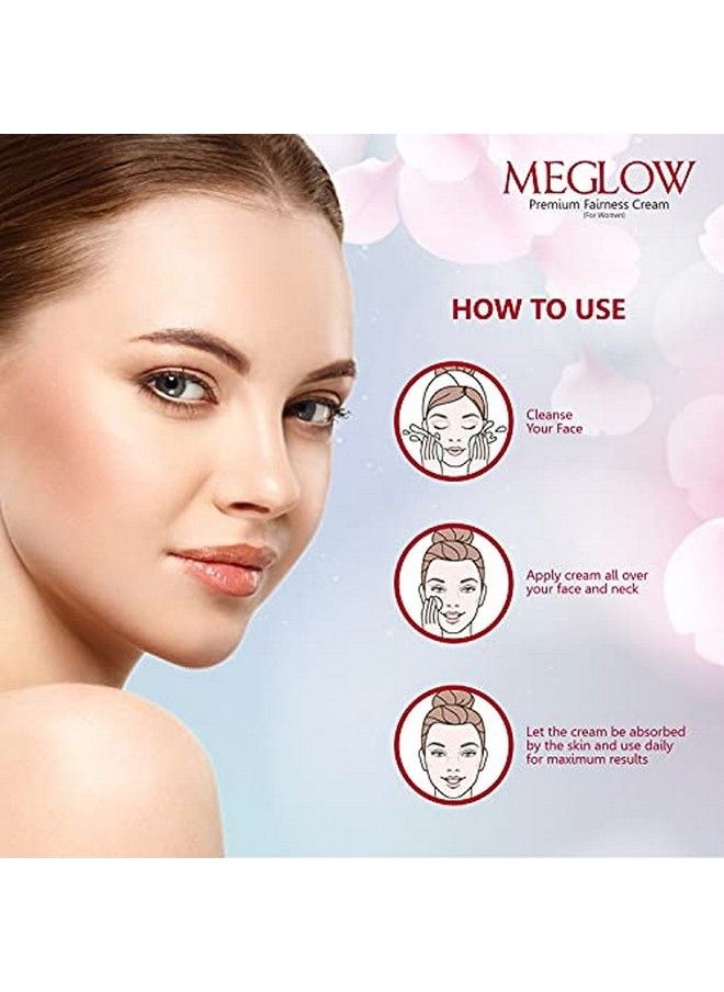 MEGLOW - Premium Fairness Face Cream Combo Pack Of 2 For Women 50G Spf 15;Paraben Free Formulation ; Enriched With Aloe Vera Extract Cucumber Extracts And Vitamin E For Soft Glowing And Radiance Skin - Image 1
