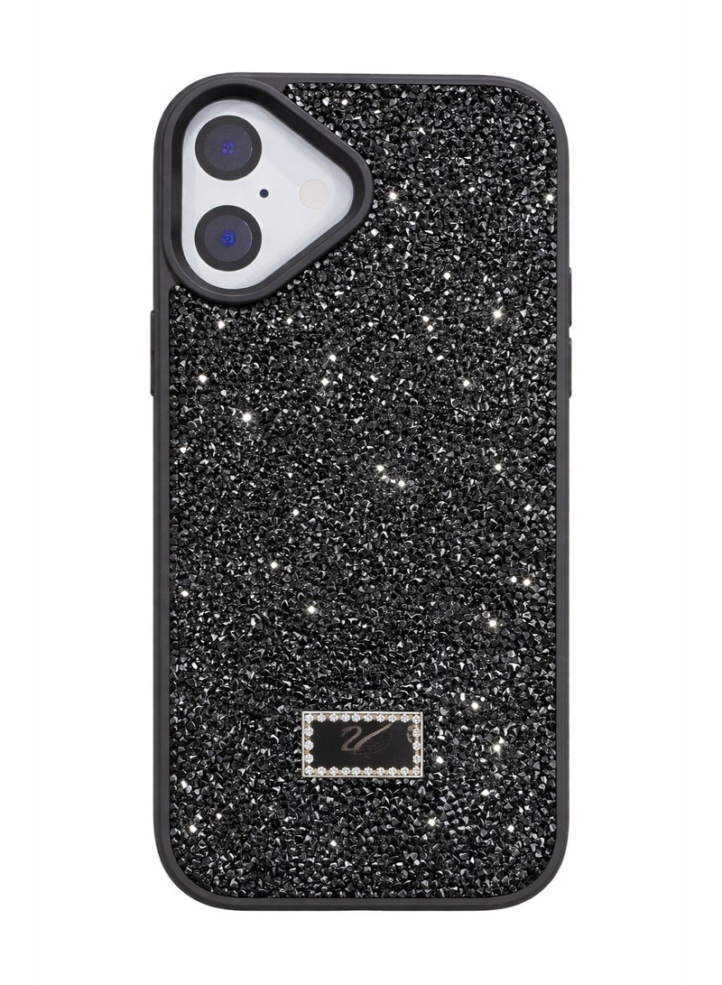 VR CREATIVE Glitter Diamond Phone Case for Apple iPhone 17 Sparkling Rhinestone Bling Protective Cover - Black - Image 1
