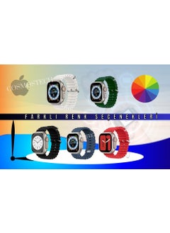 Cosmostech Compatible for Smart Watch Watch 42MM 44MM 45MM 49MM 1/2/3/4/5/6/se/7/8/ultra Smart Watch Silicone Band and Strap Dark Gray  - Image 5