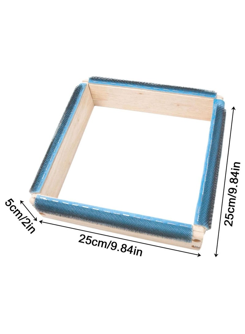 GGOOT Embroidery Hoops | Reusable DIY Scroll Frame for Cross with Needle - Hand Embroidery Supplies Wood DIY Hoop Sewing Tool for Cross, Needle, Thread  - Image 4