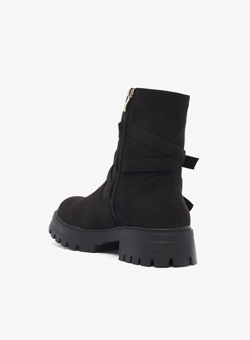 ELLA Chunky Sole Ankle Boots - Image 2