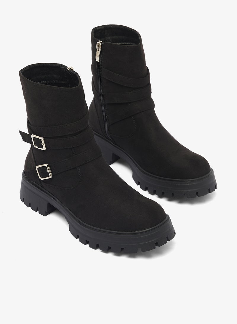 ELLA Chunky Sole Ankle Boots - Image 4