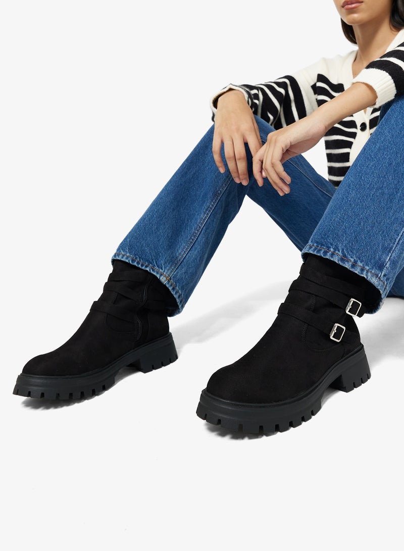 ELLA Chunky Sole Ankle Boots - Image 5