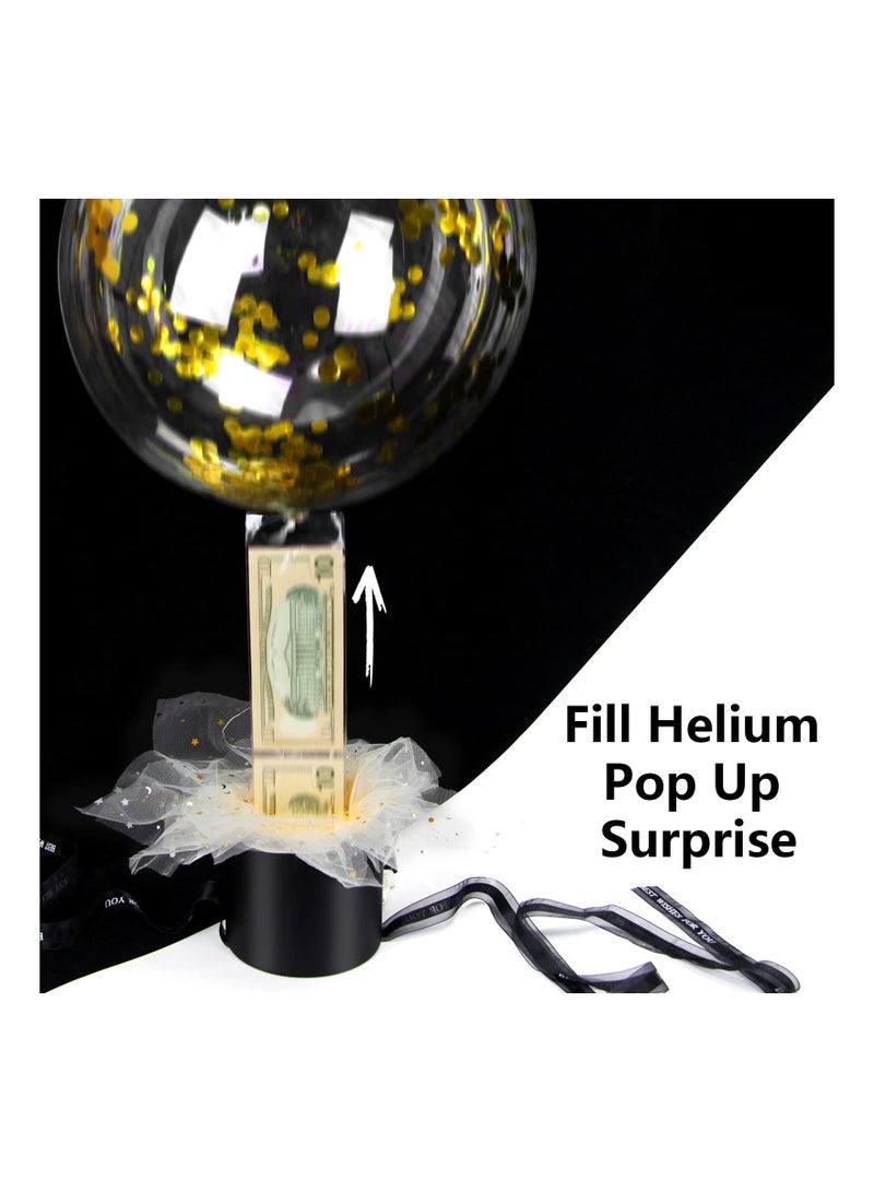 SYOSI Money Box for Cash Gift Pull, Money Gift Box Pull, Balloon Surprise kit, Money Pull Out Gift Box for Wife, Girlfriend, Mother, Friend - Image 4