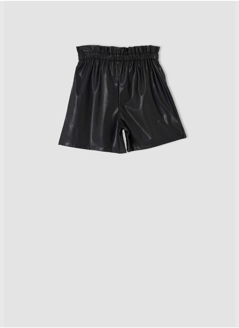 DeFacto Faux Leather Short With Socks