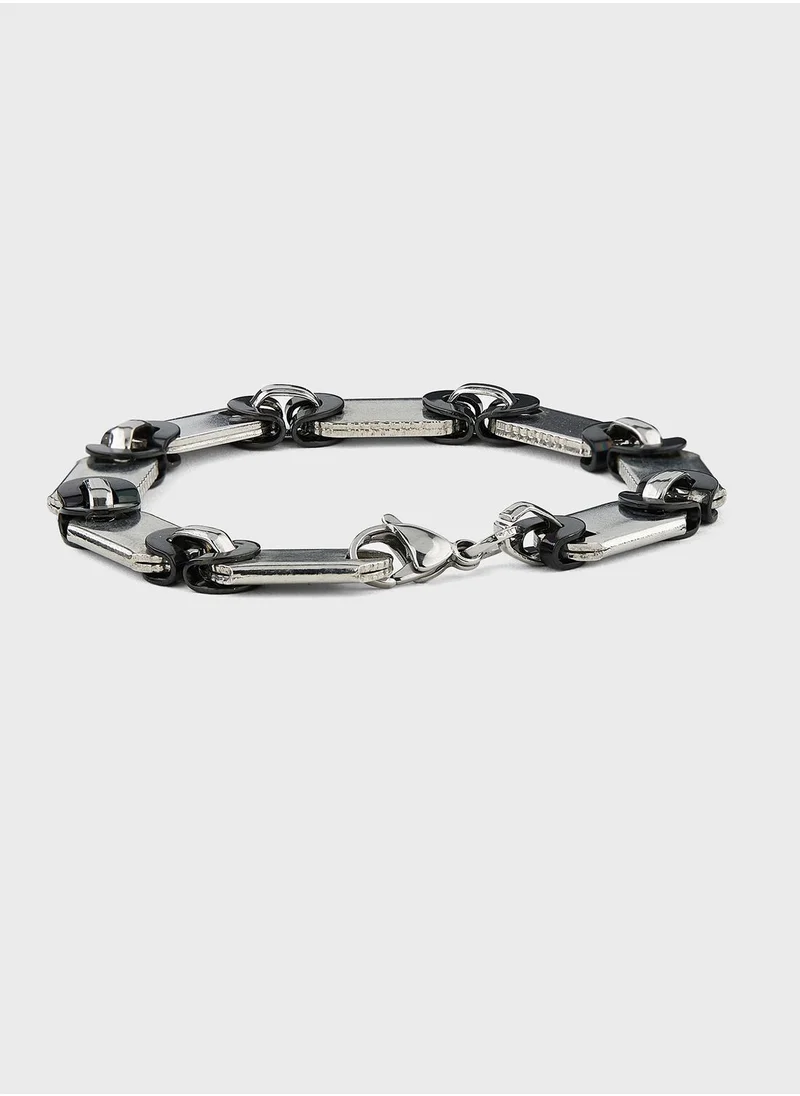 Seventy Five Interlink Stainless Steel Bracelet