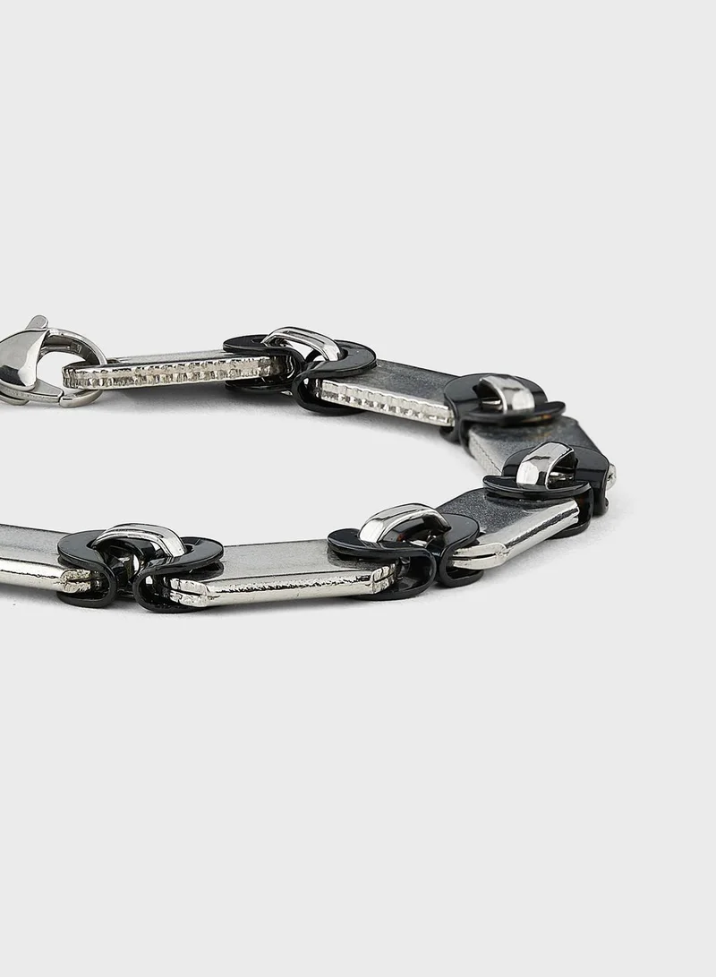 Seventy Five Interlink Stainless Steel Bracelet
